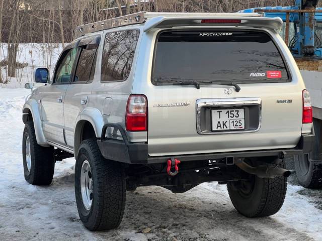 Бампер силовой передний Вездеходофф для Toyota Hilux Surf 185 с кенгурином и фарами