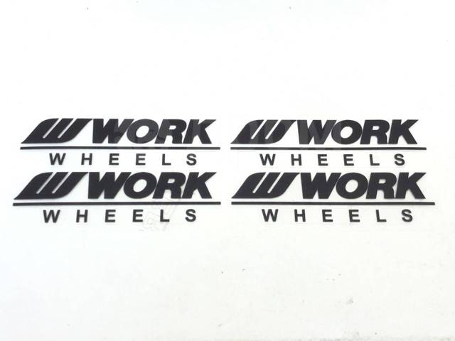 Купить Наклейки WORK Wheels черные 4 шт (9x2.5 см) в Хабаровске по цене ...