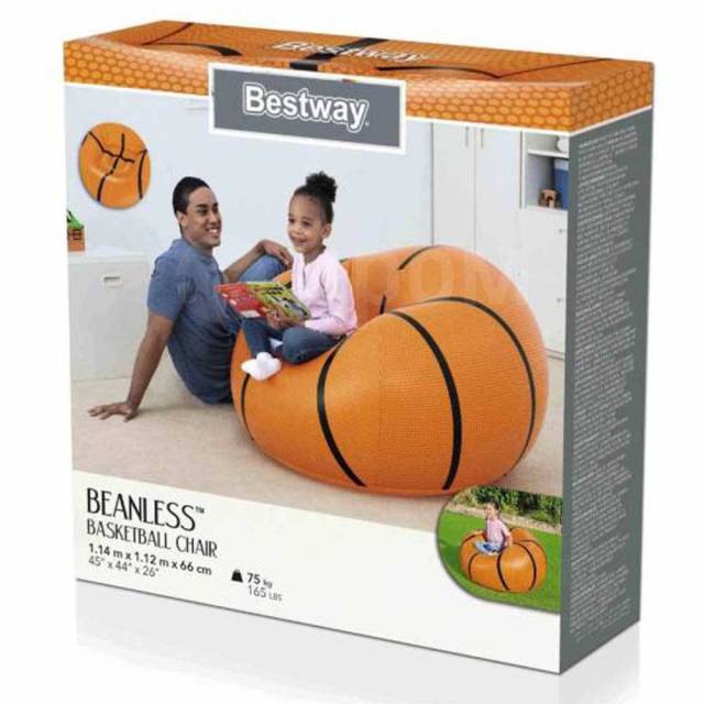   Orange / Black +6 Years Bestway 75103 Basketball Chair 