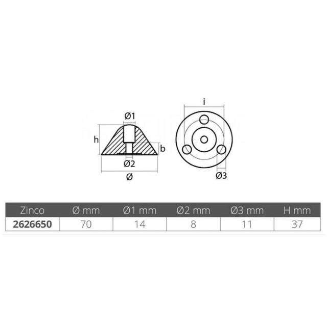  Ogive   Silver 70 x 37 mm Tecnoseal 2626650 Flex O Fold 