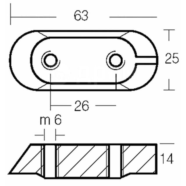      Silver 63 x 25 mm Tecnoseal 2626418 Yamaha 8-300HP 4T 