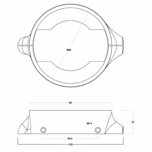    Silver Tecnoseal 2626548 Sail Drive 120 