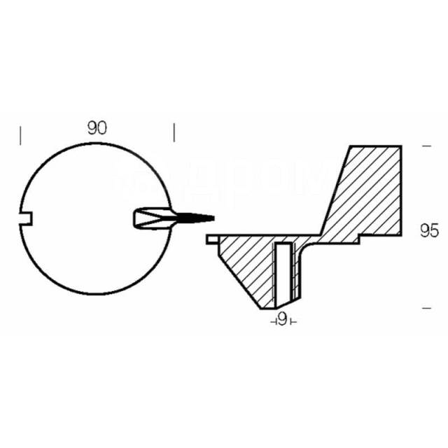     Silver 90 x 95 mm Enrico polipodio 2626307 25HP 