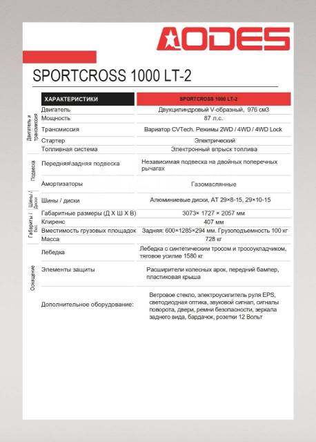 ODES Sportcross 1000 LT-2, 2022. ,  \,   