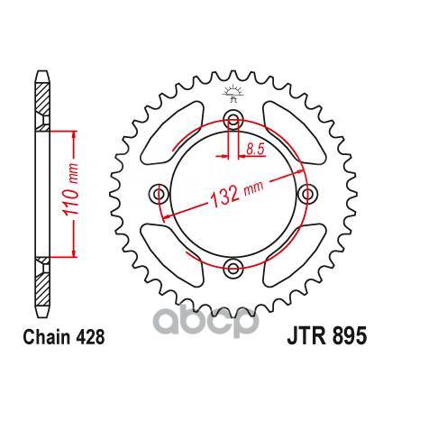   Jt Jtr895.46 JT Sprockets JTR89546 