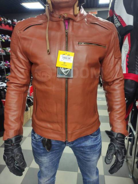    BERG Classic Biker Jacket BROWN 54 