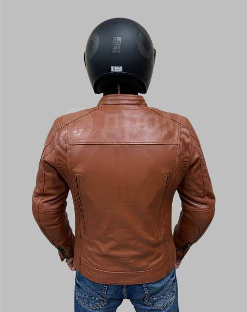    BERG Classic Biker Jacket BROWN 54 