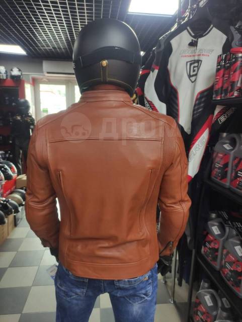    BERG Classic Biker Jacket BROWN 54 