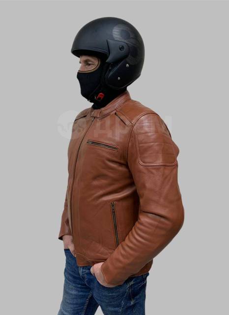    BERG Classic Biker Jacket BROWN 54 