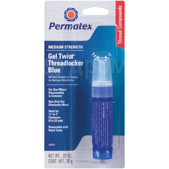      Blue / White 10 g Permatex 180-24010 Gel Twist 