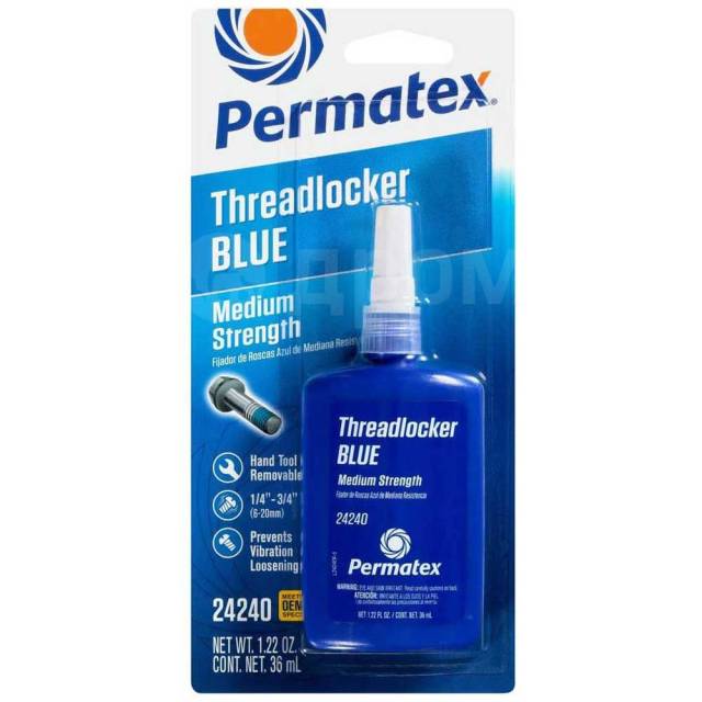   36ml  Blue / White Permatex 180-24240 242 