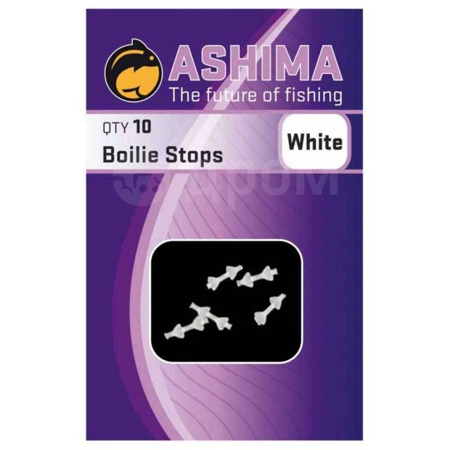  White, 2  Ashima fishing ASBSW Boilie 