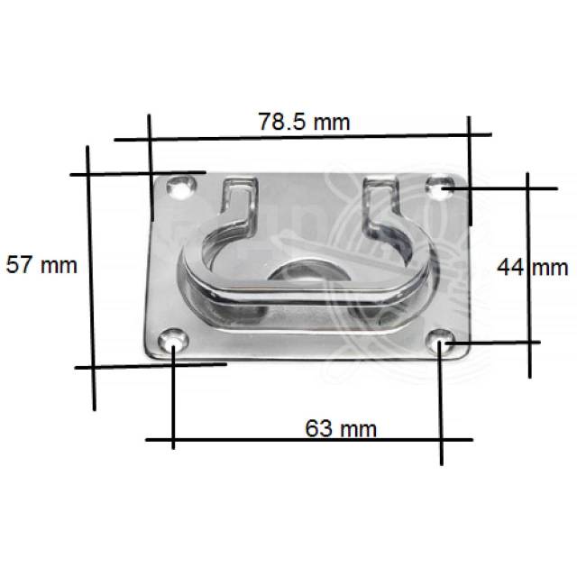  Heavy Duty         78.5x57x12 , Osculati 38.141.21 