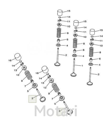   5NL-12121-10 YZ250F 01-13, WR250F 01-13 