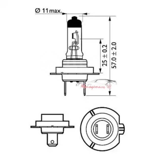  H7 12V 55W PX26d X-tremeVision Moto    2 .       . 12972XVBW PHILIPS  1-2  