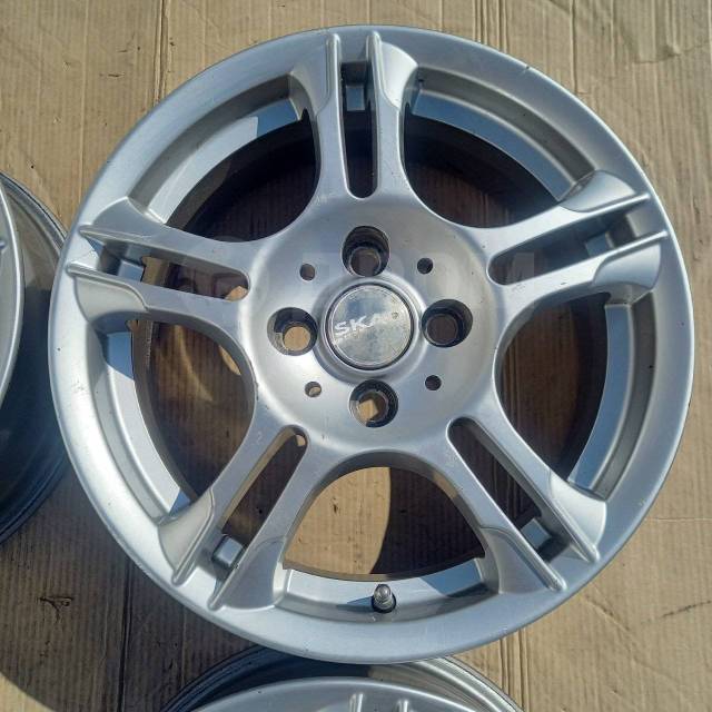 Диски Р15 4х100 СКАД, 15", 1 шт, 4x100, литой, 54,1 мм. 4 шт, б/у, в ...