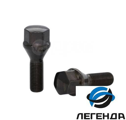 Колёсный болт черный М12х1.5 (28мм) ключ 17, новый, в наличии. Цена ...