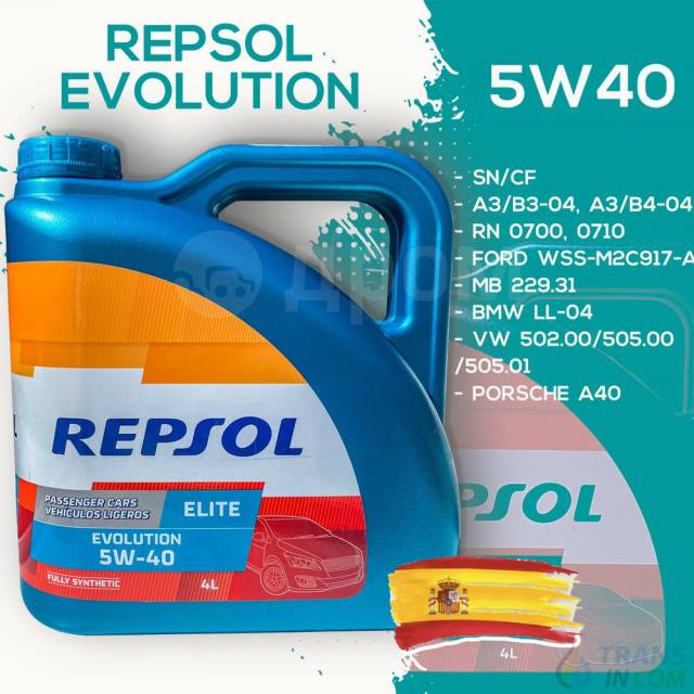 Моторное масло Repsol Elite Evolution 5W40 под заказ