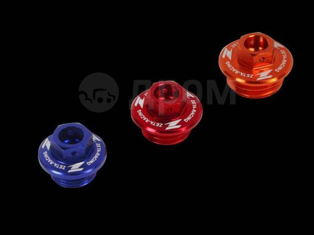   ZETA Oil Filler Plug CR/CRF/CRF250L,YZ/YZF/WRF, KLX Red ZE89-2110 