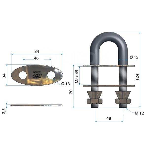     Roca 422030 124 x 84 x 34  