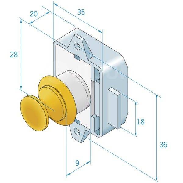         \ Zamak Roca 421520 35 x 35 , 2  