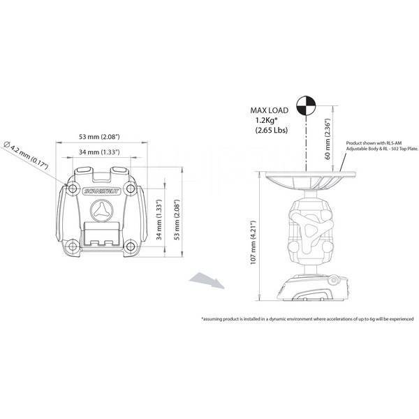  Scanstrut Rokk Mini RLS-401 53 x 53     