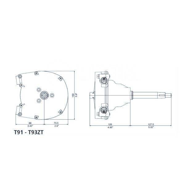   Ultraflex T-93 ZT 42648U  M90    150 x 161.5 x 253.5  