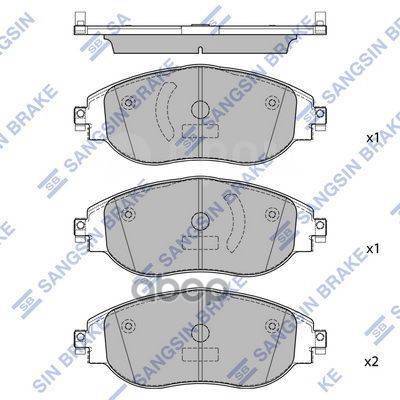   Vw Tiguan Allspace 17-/Passat 14-  Sangsin brake . SP4450 SP4450  