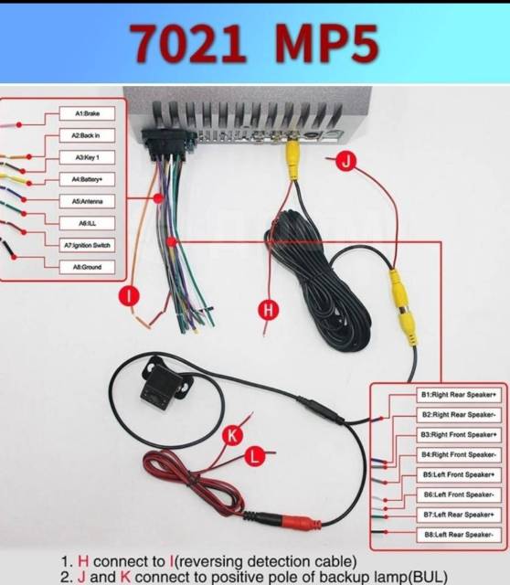 Car mp5 player подключение камеры