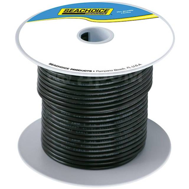    Black 30.5 m Seachoice 50-63028 4 AWG 