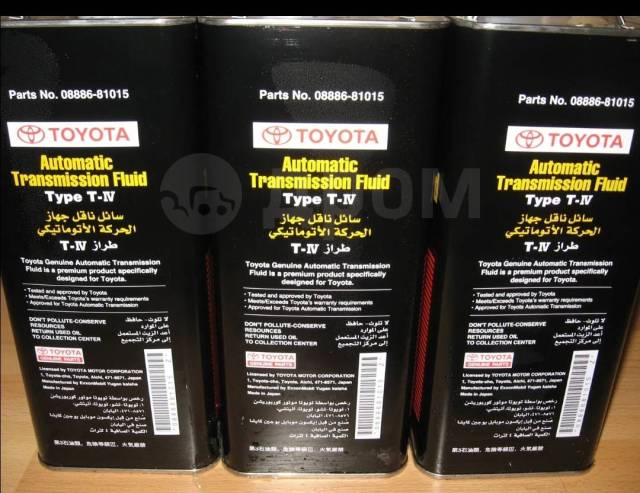 Масло АКПП Toyota ATF Type - T-IV / 4л. 0888681015, синтетическое, 4,00 ...