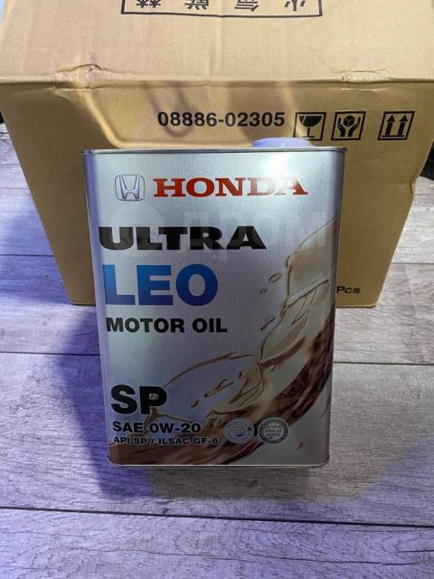 Масло моторное Honda Ultra Leo 0W20 4л, синтетическое, 4,00 л. SP ...
