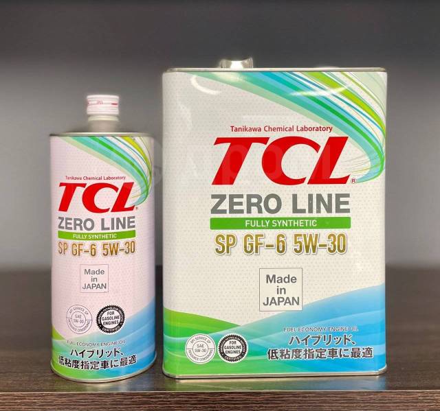  моторное TCL Zero Line 5W30 4L, синтетическое, 4,00 л. SP, бензин .