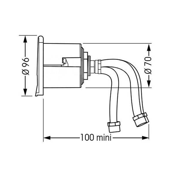     Black 100 x 96 x 70 mm Plastimo P67600 