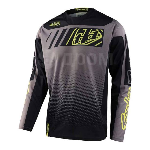  Troy Lee Designs GP Icon Black / Gray L, 307039044-L 