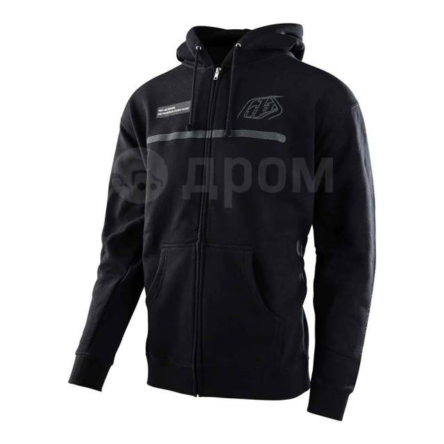  () Troy Lee Designs Lines Zip Up Hoodie Black XL, 730324005-XL 