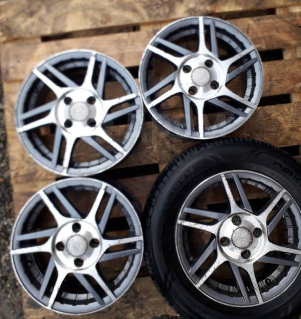 Диски литые R14, LS Wheels, 14", 4 шт, 4x100, литой, 66,1 мм. 4 шт, б/у ...