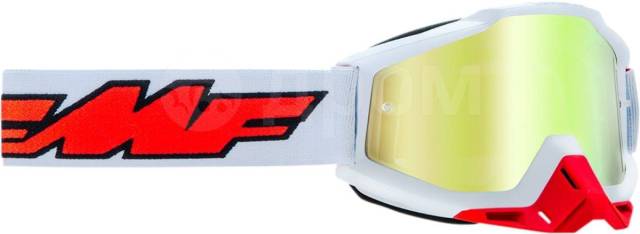  FMF Powerbomb Rocket White - Mirror True Gold Lens F-50037-00004 