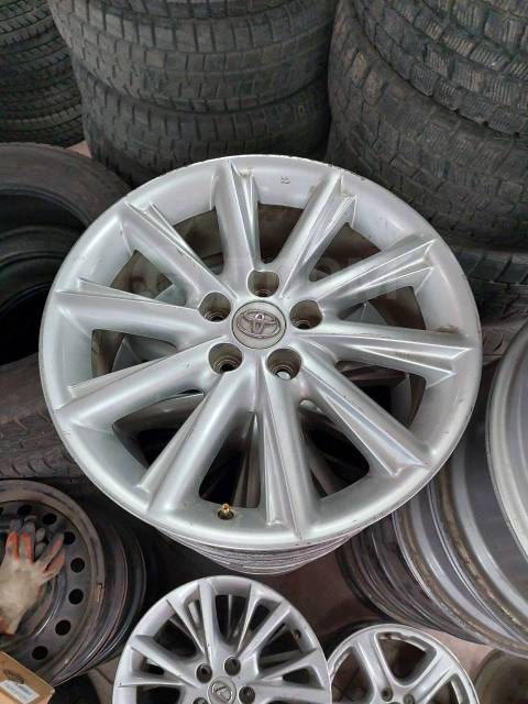 Диски Toyota, 18", 1 шт, 5x114.3, литой, 4 шт, б/у, в наличии. Цена: 24 ...