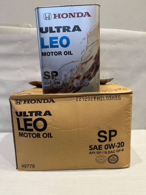 Моторное масло Honda Ultra Leo SP 0w20 4л. 100% оригинал. Japan ...