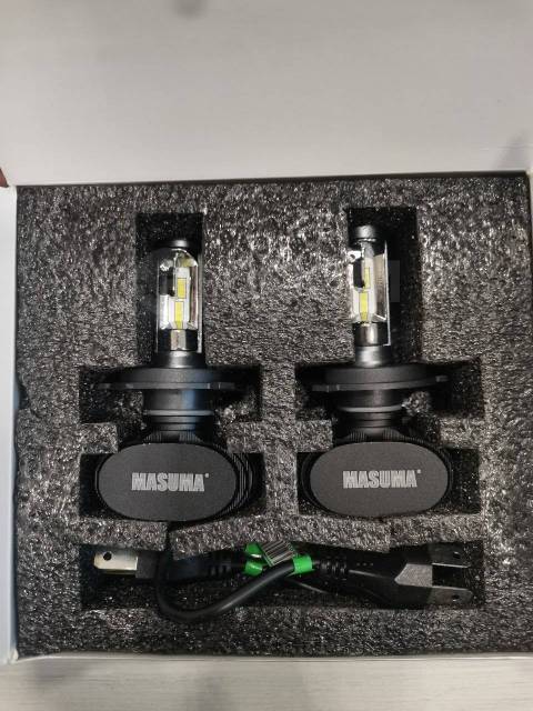Купить Лампы светодиодные Masuma LED H4 6000K 4000LM P43T, Комплект 2 ...