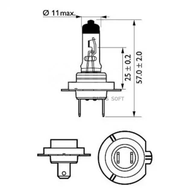  H7 12V 55W PX26d X-tremeVision Moto 12972XVBW PHILIPS PHILIPS 12972XVBW 