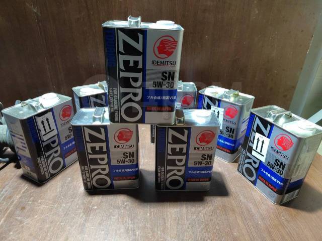Моторное масло Idemitsu Zepro 5w-30 4L, синтетическое, 4,00 л. бензин ...