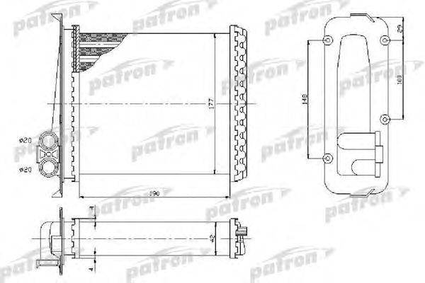 Купить Радиатор отопителя OPEL: Omega A 1.8-3.0, 86-94, Senator B 2.5i ...