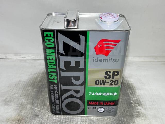 Моторное масло Idemitsu Zepro Eco Medalist 0w20 SP 4л Возможна замена ...