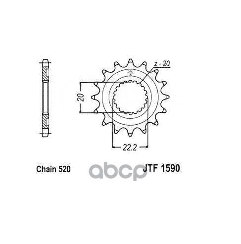   Jt Jtf1590.14 JT Sprockets . JTF1590.14 