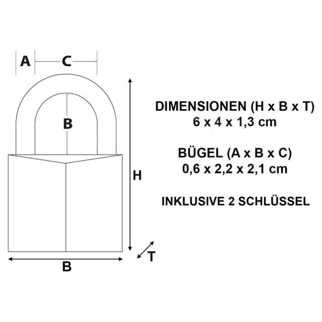     Bronze 40 x 22 mm Master lock 63618 