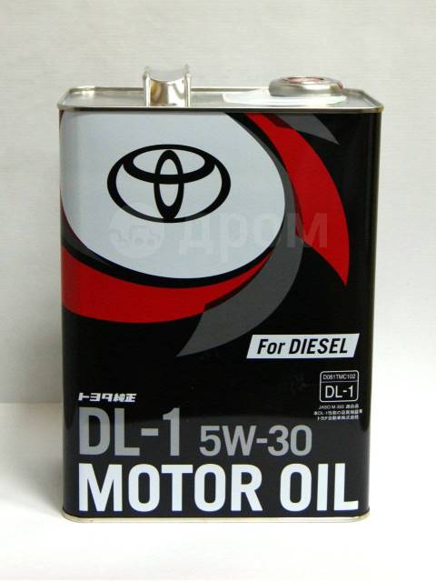 Моторное масло Toyota 5W30 4л DL-1 Diesel 08883-02805, синтетическое, 4 ...