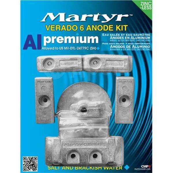     Grey Martyr anodes ANOA4407 Mercury Verado L6-200-3 