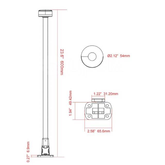   Anheart Marine B011284-25 600 12 2,5 IP65 360   4000-4500         ...